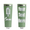 Popsicles and Polka Dots Light Green RTIC Everyday Tumbler - 28 oz. - Front and Back