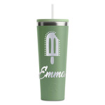 Popsicles and Polka Dots RTIC Everyday Tumbler with Straw - 28oz - Light Green - Single-Sided (Personalized)