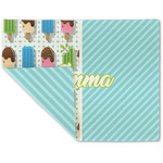 Popsicles and Polka Dots Double-Sided Linen Placemat - Single w/ Name or Text