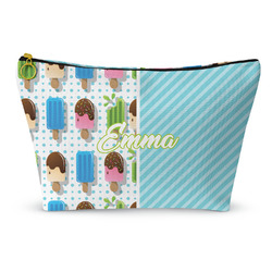 Popsicles and Polka Dots Makeup Bag - Large - 12.5"x7" (Personalized)
