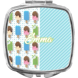 Popsicles and Polka Dots Compact Makeup Mirror (Personalized)