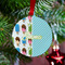 Popsicles and Polka Dots Metal Ball Ornament - Lifestyle