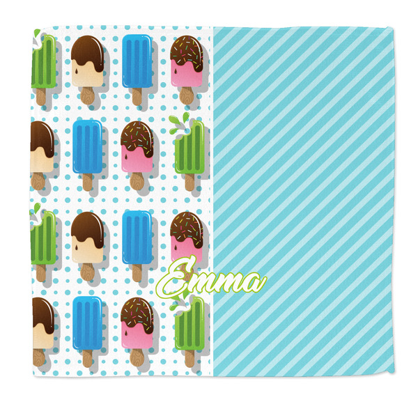 Custom Popsicles and Polka Dots Microfiber Dish Rag (Personalized)