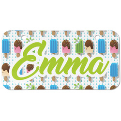 Popsicles and Polka Dots Mini/Bicycle License Plate (2 Holes) (Personalized)