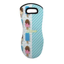 Popsicles and Polka Dots Neoprene Oven Mitt - Single w/ Name or Text