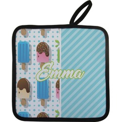 Popsicles and Polka Dots Pot Holder w/ Name or Text