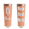 Popsicles and Polka Dots Peach RTIC Everyday Tumbler - 28 oz. - Front and Back