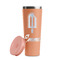 Popsicles and Polka Dots Peach RTIC Everyday Tumbler - 28 oz. - Lid Off