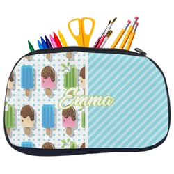 Popsicles and Polka Dots Neoprene Pencil Case - Medium w/ Name or Text