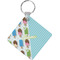 Popsicles and Polka Dots Personalized Diamond Key Chain