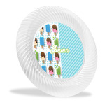 Popsicles and Polka Dots Plastic Party Dinner Plates - 10" (Personalized)