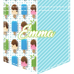 Popsicles and Polka Dots Iron On Faux Pocket (Personalized)