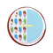 Popsicles and Polka Dots Printed Icing Circle - Small - On Cookie