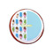 Popsicles and Polka Dots Printed Icing Circle - XSmall - On Cookie