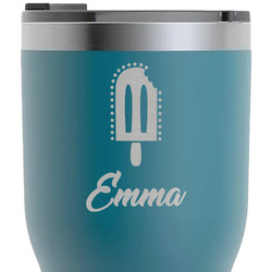 Popsicles and Polka Dots RTIC Tumbler - Dark Teal - Laser Engraved - Double-Sided (Personalized)