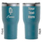 Popsicles and Polka Dots RTIC Tumbler - Dark Teal - Double Sided - Front & Back