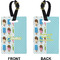 Popsicles and Polka Dots Rectangle Luggage Tag (Front + Back)