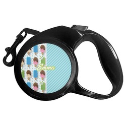 Popsicles and Polka Dots Retractable Dog Leash - Large (Personalized)