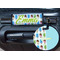 Popsicles and Polka Dots Round Luggage Tag & Handle Wrap - In Context