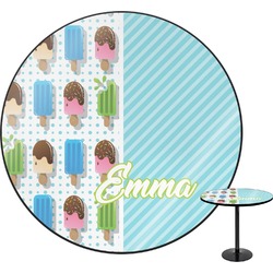 Popsicles and Polka Dots Round Table - 30" (Personalized)