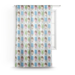 Popsicles and Polka Dots Sheer Curtain - 50"x84"