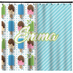 Popsicles and Polka Dots Shower Curtain - 71" x 74" (Personalized)