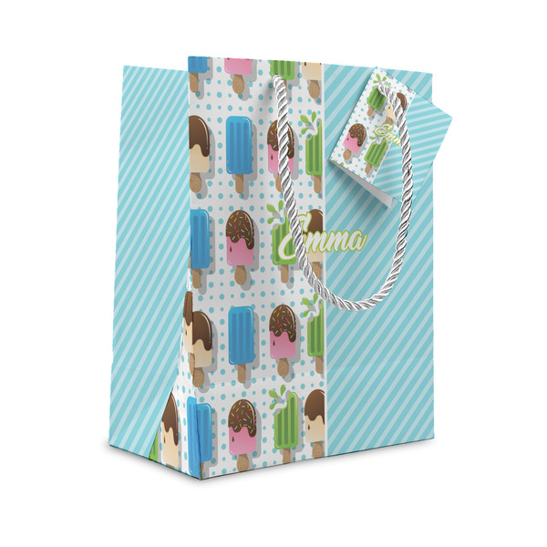 Custom Popsicles and Polka Dots Small Gift Bag (Personalized)