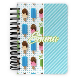 Popsicles and Polka Dots Spiral Notebook - 5x7 w/ Name or Text