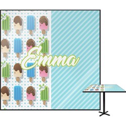 Popsicles and Polka Dots Square Table Top - 24" (Personalized)