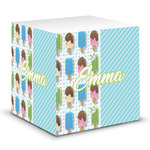 Popsicles and Polka Dots Sticky Note Cube (Personalized)