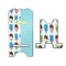 Popsicles and Polka Dots Stylized Phone Stand - Front & Back - Large