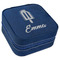 Popsicles and Polka Dots Travel Jewelry Boxes - Leather - Navy Blue - Angled View