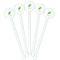 Popsicles and Polka Dots White Plastic 5.5" Stir Stick - Fan View