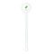 Popsicles and Polka Dots White Plastic 5.5" Stir Stick - Round - Single Stick