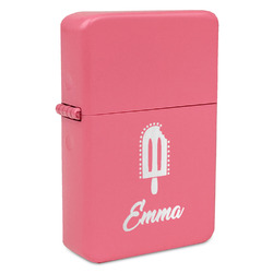 Popsicles and Polka Dots Windproof Lighter - Pink - Double Sided (Personalized)