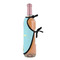 Popsicles and Polka Dots Wine Bottle Apron - DETAIL WITH CLIP ON NECK