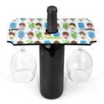 Popsicles and Polka Dots Wine Bottle & Glass Holder (Personalized)