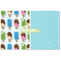 Popsicles and Polka Dots Woven Mat (Personalized)