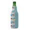 Popsicles and Polka Dots Zipper Bottle Cooler - FRONT (bottle)