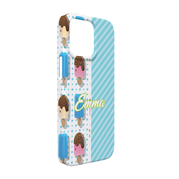 Custom Popsicles and Polka Dots iPhone Case - Plastic - iPhone 13 (Personalized)