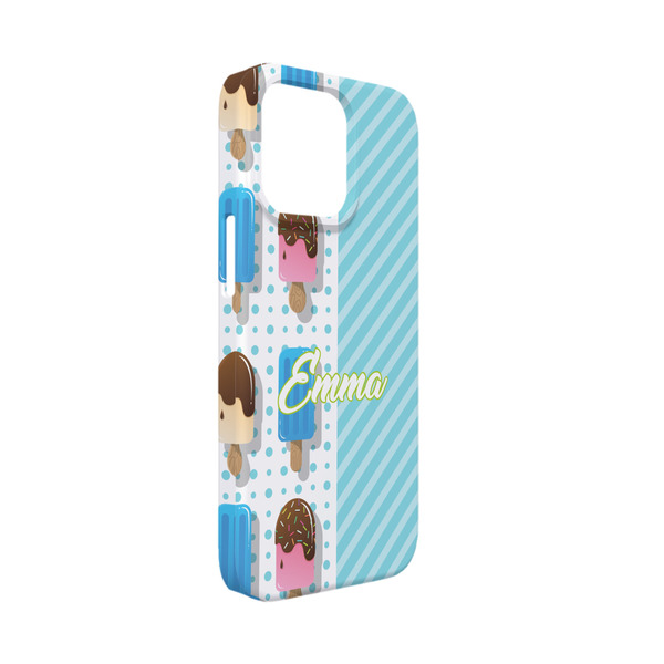 Custom Popsicles and Polka Dots iPhone Case - Plastic - iPhone 13 Mini (Personalized)