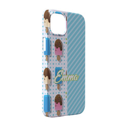 Popsicles and Polka Dots iPhone Case - Plastic - iPhone 14 Pro (Personalized)