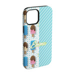 Popsicles and Polka Dots iPhone Case - Rubber Lined - iPhone 15 (Personalized)