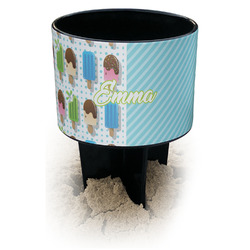 Popsicles and Polka Dots Black Beach Spiker Drink Holder (Personalized)