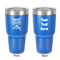 Camping Quotes & Sayings 30 oz Stainless Steel Ringneck Tumbler - Blue - Double Sided - Front & Back