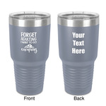Camping Quotes & Sayings 30 oz Stainless Steel Tumbler - Grey - Double-Sided