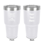 Camping Quotes & Sayings 30 oz Stainless Steel Tumbler - White - Double-Sided