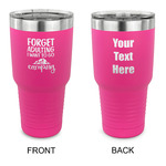 Camping Quotes & Sayings 30 oz Stainless Steel Tumbler - Pink - Double Sided