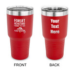 Camping Quotes & Sayings 30 oz Stainless Steel Tumbler - Red - Double Sided