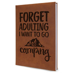 Camping Quotes & Sayings Leather Sketchbook - Large - Double Sided
